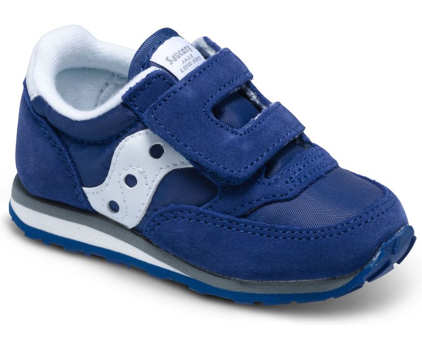 Saucony Baby Jazz Hook & Loop Kids\' Sneakers Navy / White | Canada 706RVDW